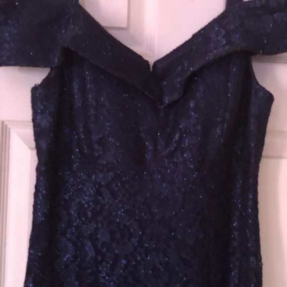 Blue Lace Gown - Picture 3 of 3